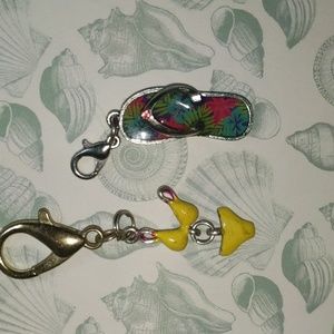 Beach Bundle of Zipper Pulls or Bag Charms